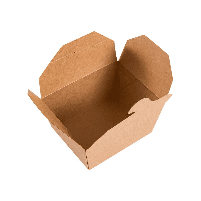 Einweg-Kraftpapier-Burger-Fast-Food-Verpackungsboxen in Lebensmittelqualität